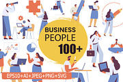 Business people vector bundle, a Person Illustration by Vector_Art (Thumbnail 1 of 18)