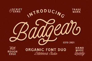 Badgear - Organic Font Duo