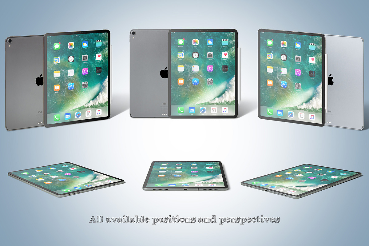 iPad Pro (2018) Mockup, an iPad Mockup by Zabiegala MP (Photo 2 of 15)