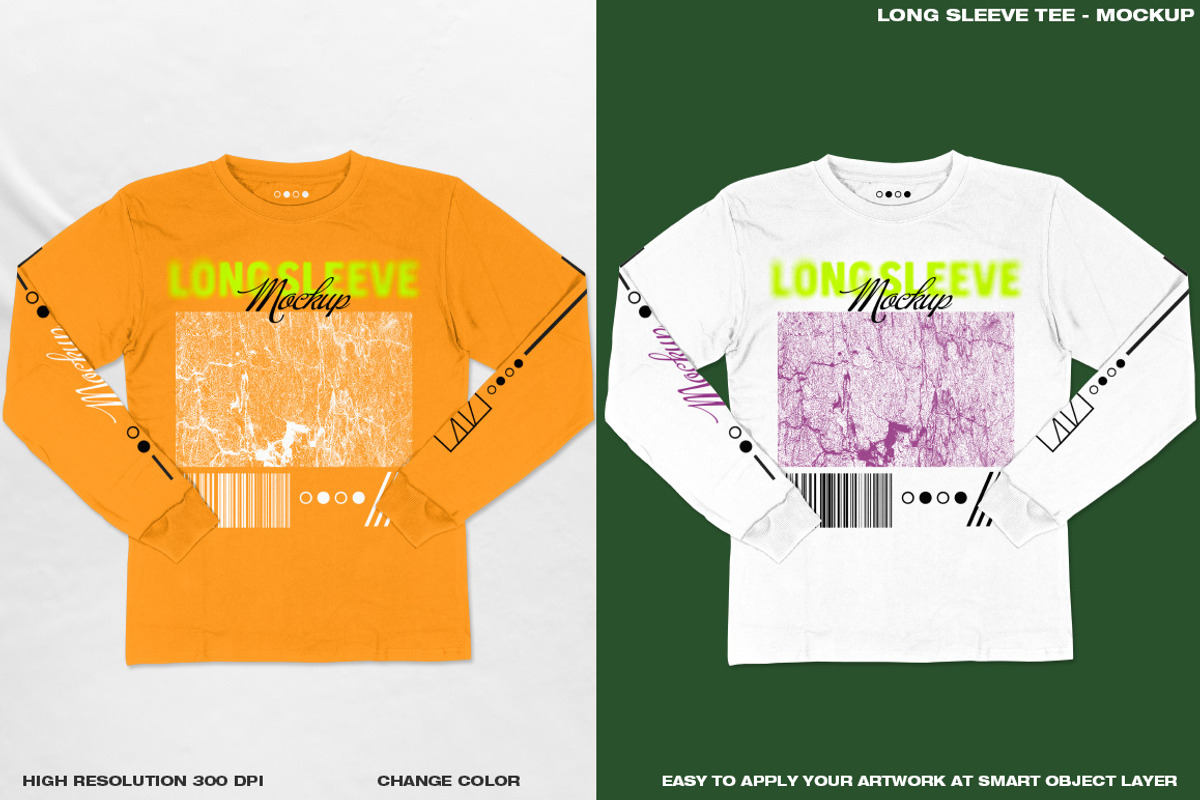 Long Sleeve Tee - Mockup, a Shirt Mockup by DaldSgh (Photo 4 of 11)