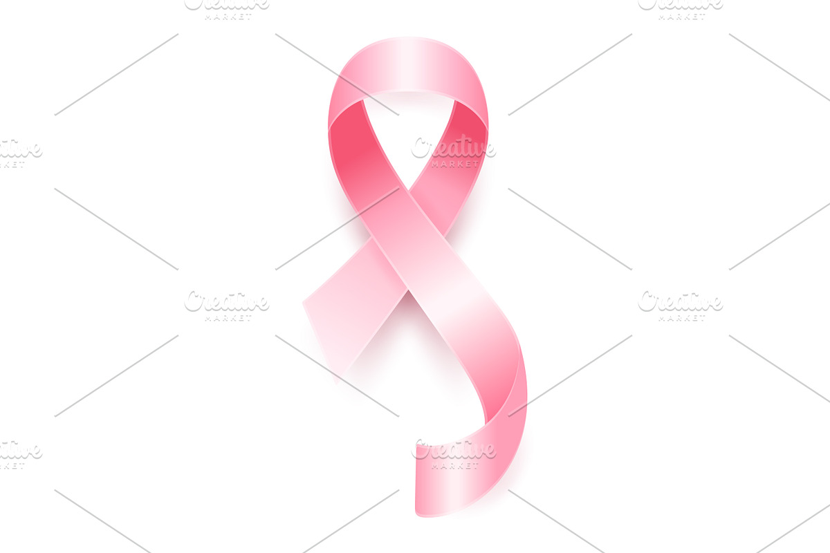 Pink ribbon, Breast Cancer Awareness, an Object Graphic by Gomolach (Photo 6 of 9)