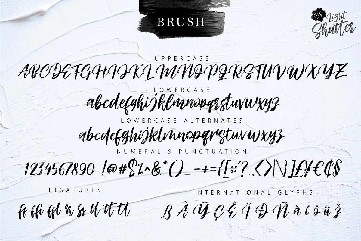 Light Shutter + SVG Font preview 8