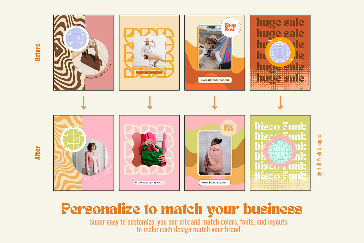 Disco Instagram Post Templates preview 8