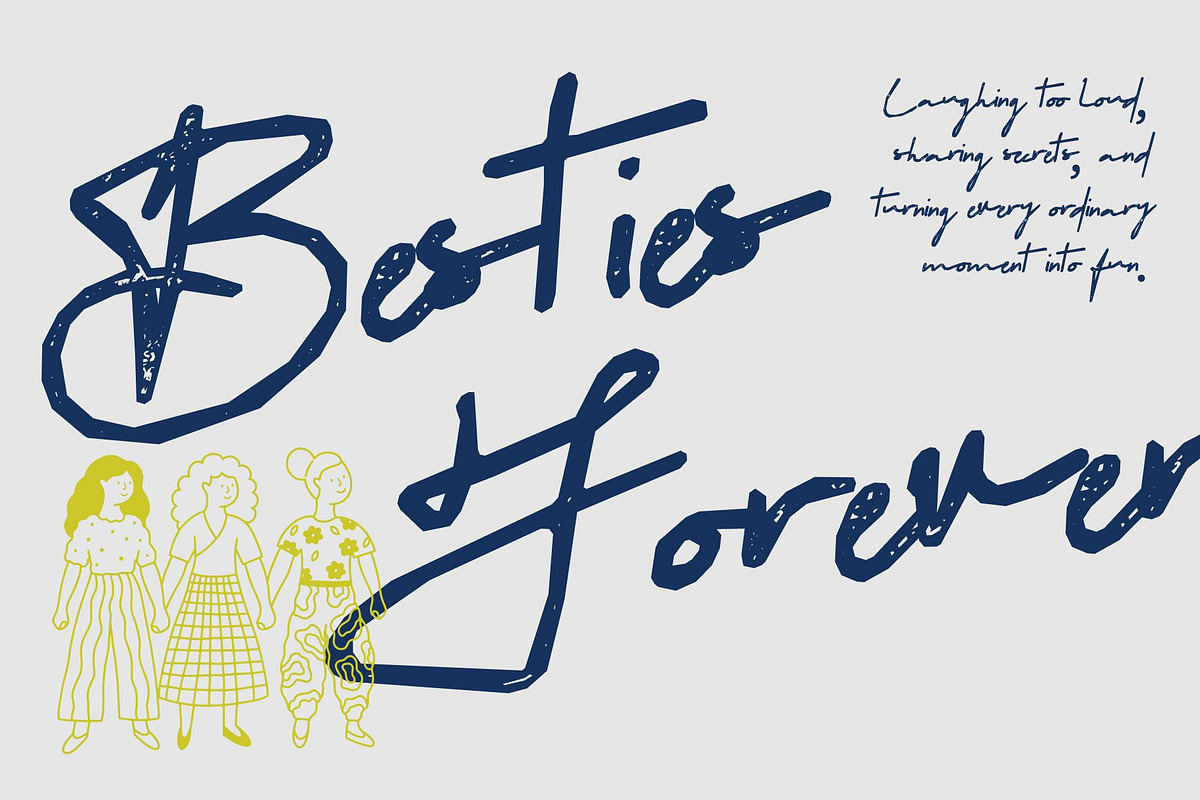 CS Sarah Stamp, a Script Font by Craft Supply Co. (Photo 5 of 8)