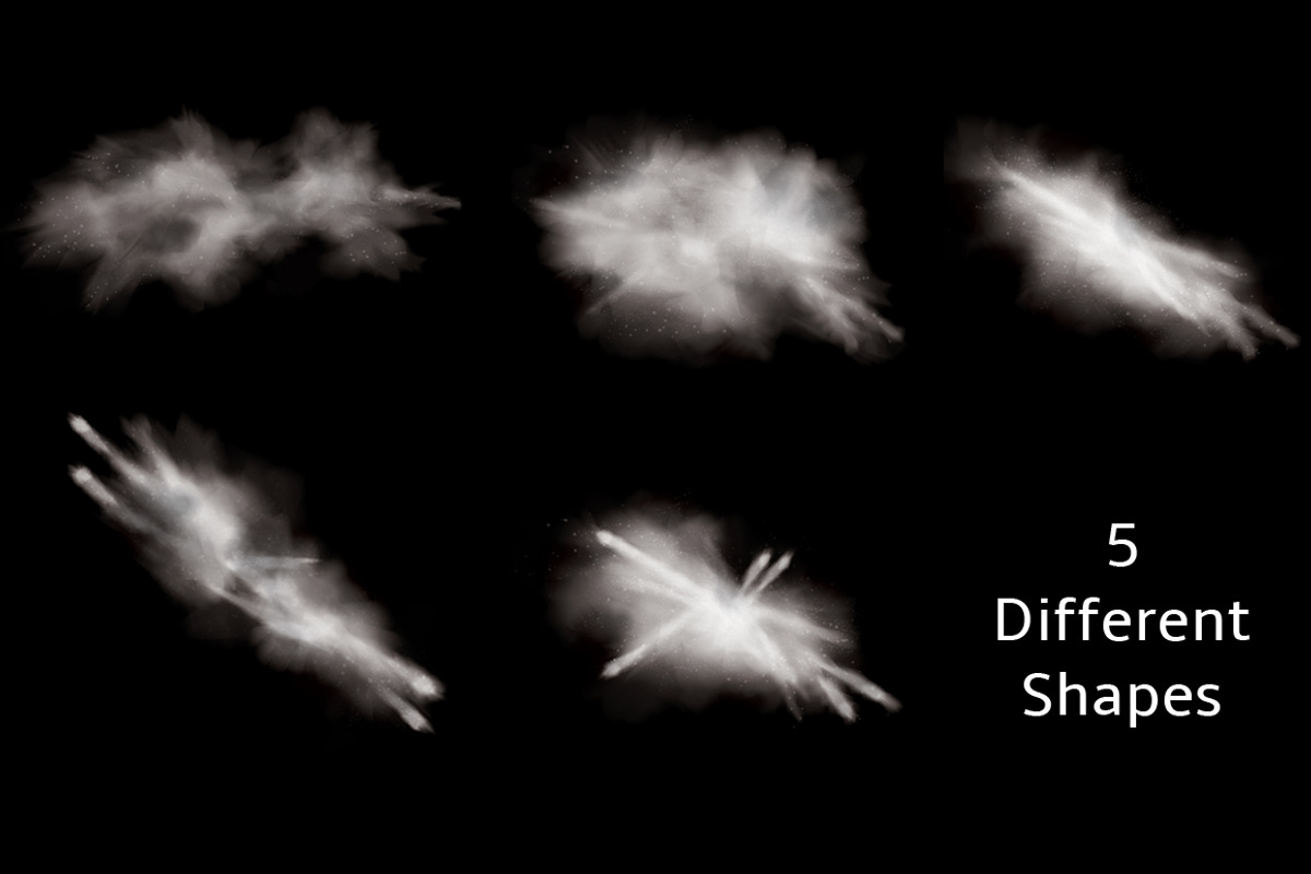 Vector powder, dust explosion set, a Texture Graphic by Transfuchsian (Photo 2 of 5)
