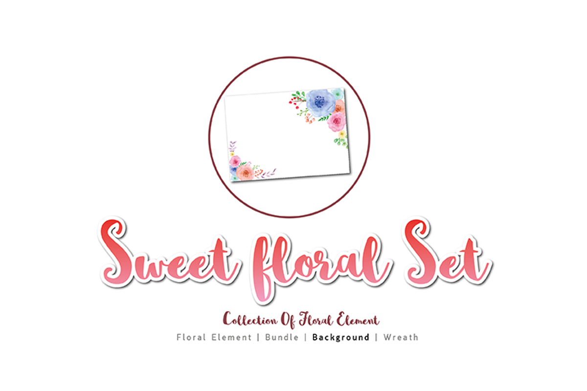 Sweet Floral Element DIY Pack   02, a Decorative Illustration by Ora (Photo 3 of 6)