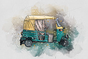 Car Watercolor Art Photo Effect, an Action Add-On by MRI STUDIO (Thumbnail 11 of 15)