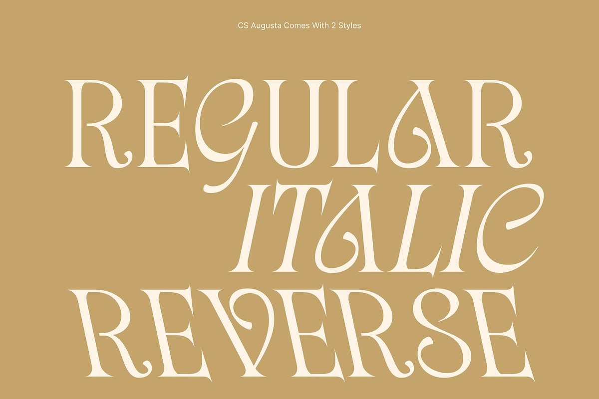 CS Augusta – Elegant Serif Font, a Serif Font by Craft Supply Co. (Photo 3 of 8)