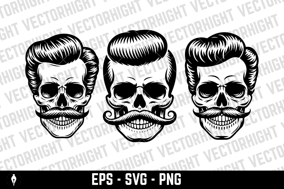 illustration of a skull, a Person Illustration by Vectorhight (Photo 2 of 3)