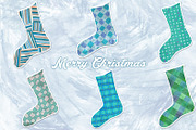 Christmas Socks Clipart, an Object Graphic by Dora Katona (Thumbnail 2 of 2)