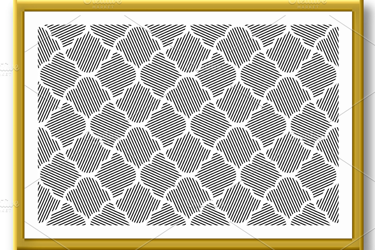 Flower geometric pattern. Seamless, a Decorative Illustration by RODINA (Photo 2 of 3)