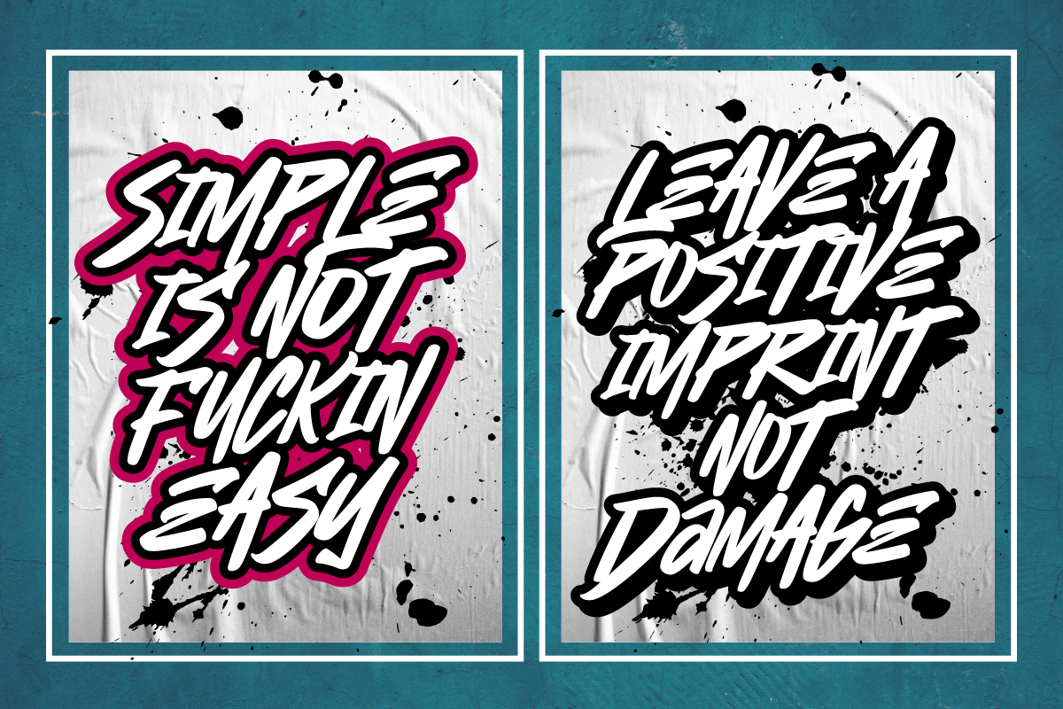 Thrashlane Bold Street Brush Font, a Font by Ronny Studio (Photo 4 of 9)