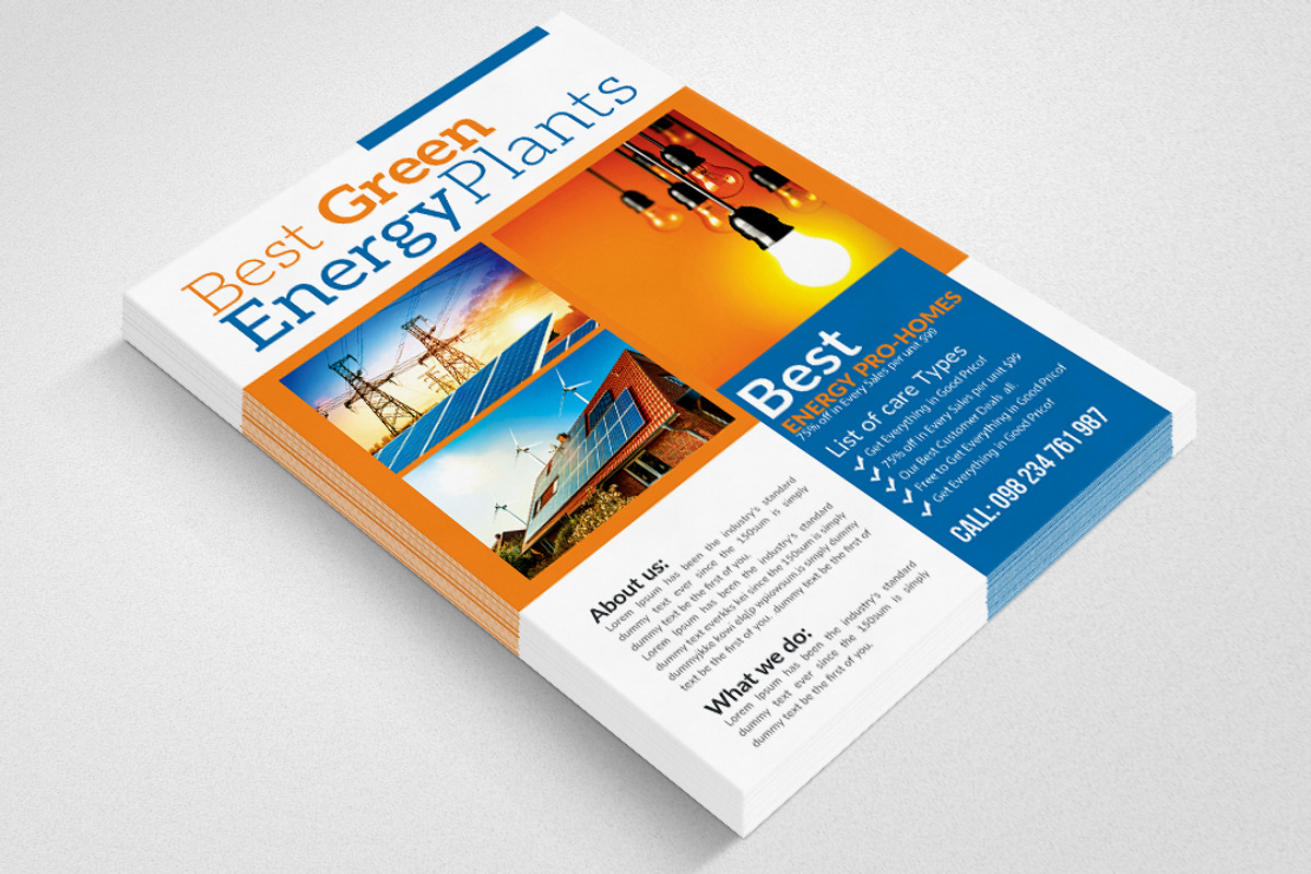 Renewable Energy - Go Green, a Flyer Template by Psd Templates (Photo 2 of 3)