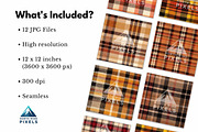 12 Fall Tartans Digital Papers, a Pattern Graphic by NorthWindPixels (Thumbnail 2 of 4)