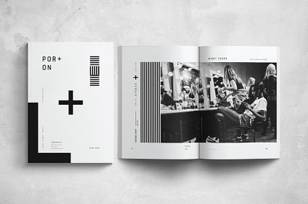Por + On | Lookbook, a Brochure Template by Studio Bons