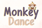 Monkey Dance - Handwriting, a Handwritten Font by Charmingbear59.design (Thumbnail 1 of 5)