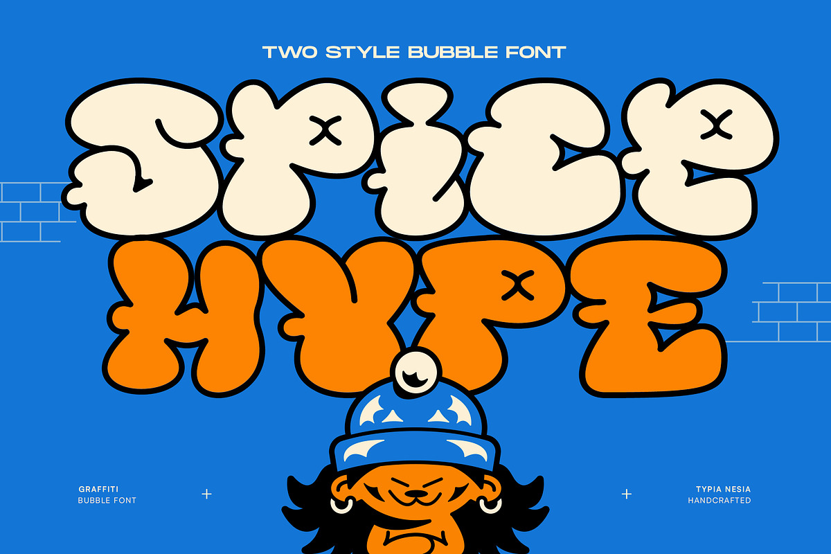 Spice Hype - Street Bubble Grafitti, a Font by Typia Nesia (Photo 1 of 12)