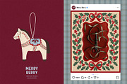 MerryBerry Christmas Frames & Papers, an Object Graphic by alonahaidash (Thumbnail 4 of 15)