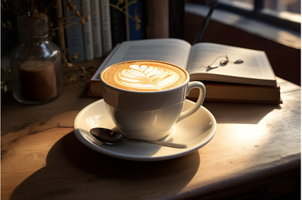 Invigorating Morning latte glass, a Food & Drink Photo by Ylivdesign