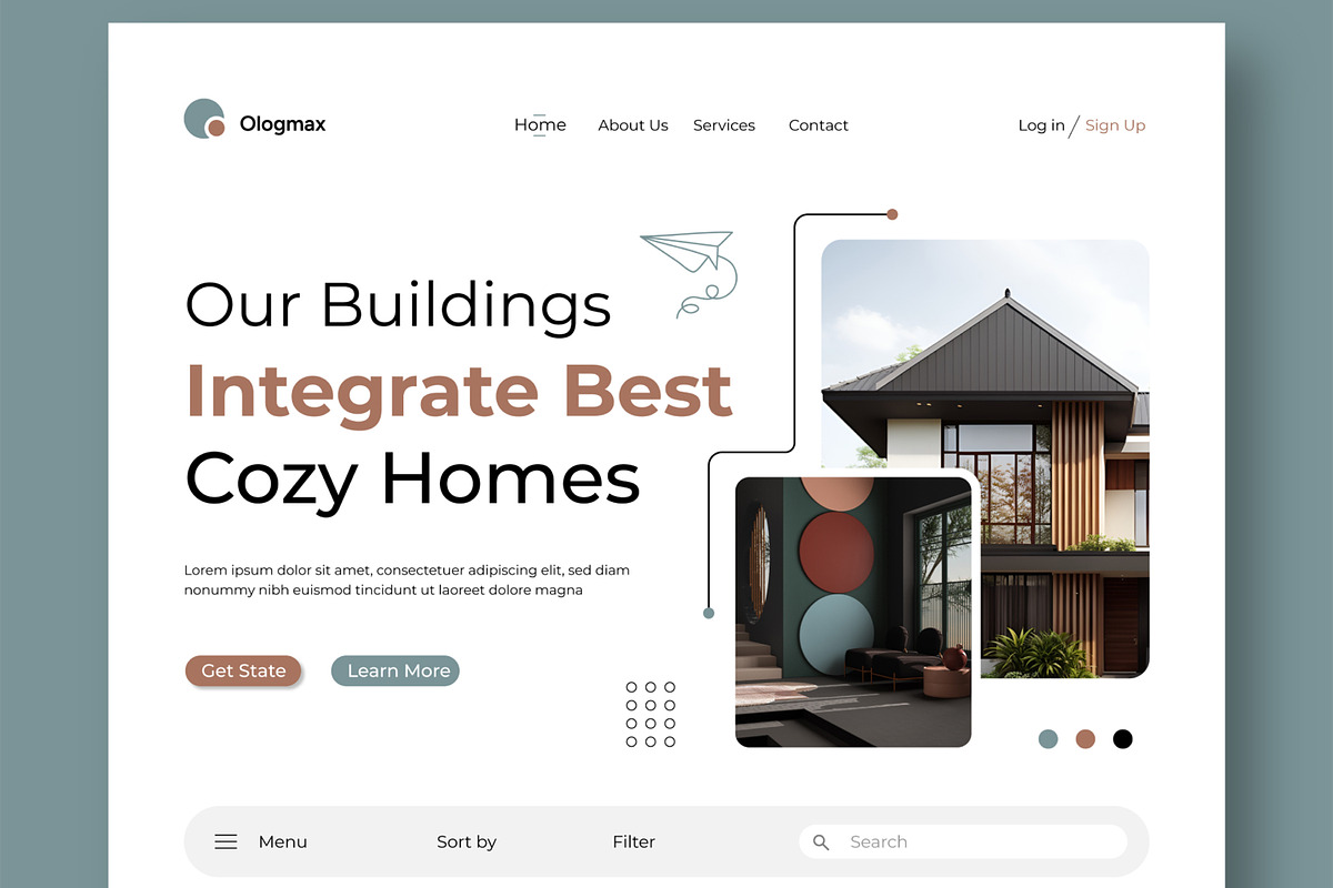 Real Estate Landing Page Layout, a Landing Page Template by CreativeShaper (Photo 2 of 5)