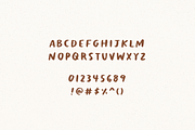 Melony Hand Drawn Brushy Font, a Font by Minna May Design (Thumbnail 2 of 5)