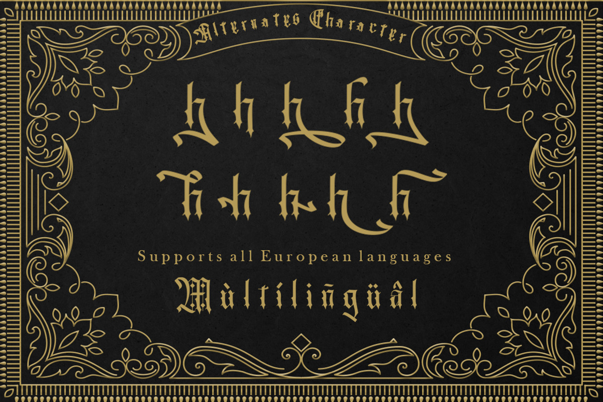 Qualzharo, a Blackletter Font by Danafont.co (Photo 6 of 10)