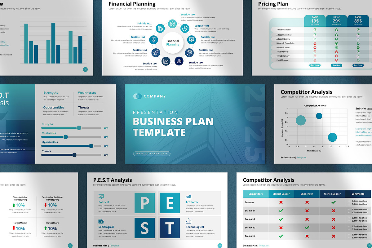 Business Plan PowerPoint Template, a Presentation Template by CreativeSlides (Photo 1 of 23)