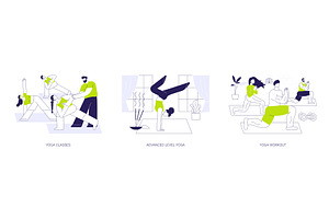 Yoga activities isolated cartoon, a Person Illustration by Visual Generation