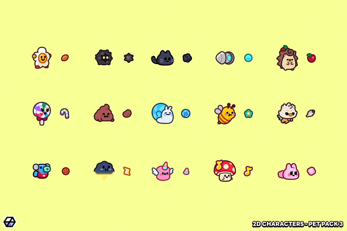 2D Characters - Pet Pack 3, an Animal Illustration by LAYERLAB (Photo 4 of 7)