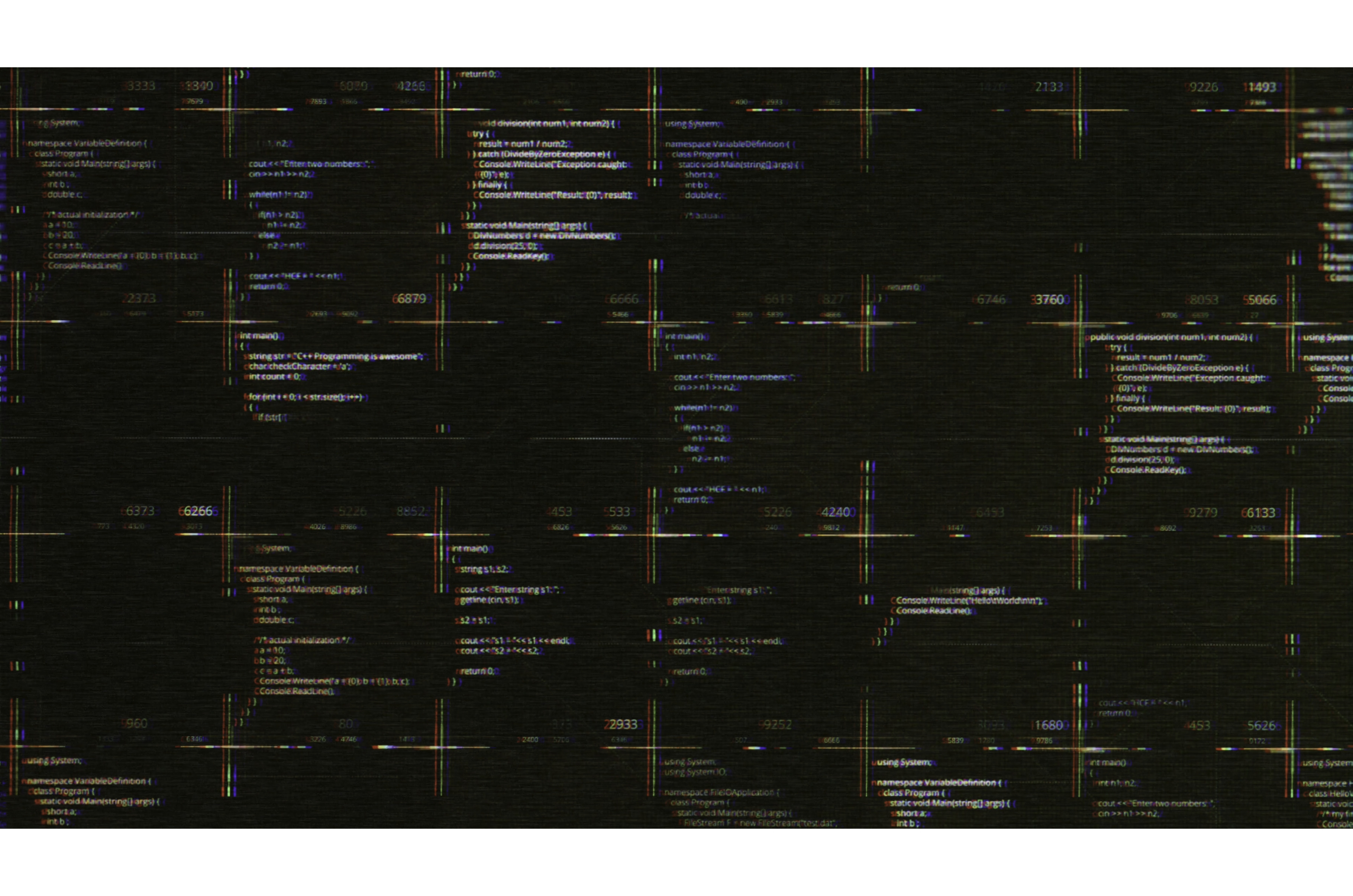 Abstract computer script source code, a Background Graphic by Media ...