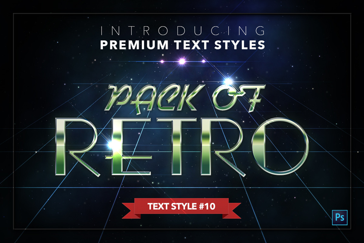 Retro #1 - 20 Text Styles, a Layer Style Add-On by Jonas Stensgaard (Photo 11 of 23)