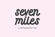 Seven Miles | Cute Font, a Handwritten Font by KA Designs (Thumbnail 1 of 10)