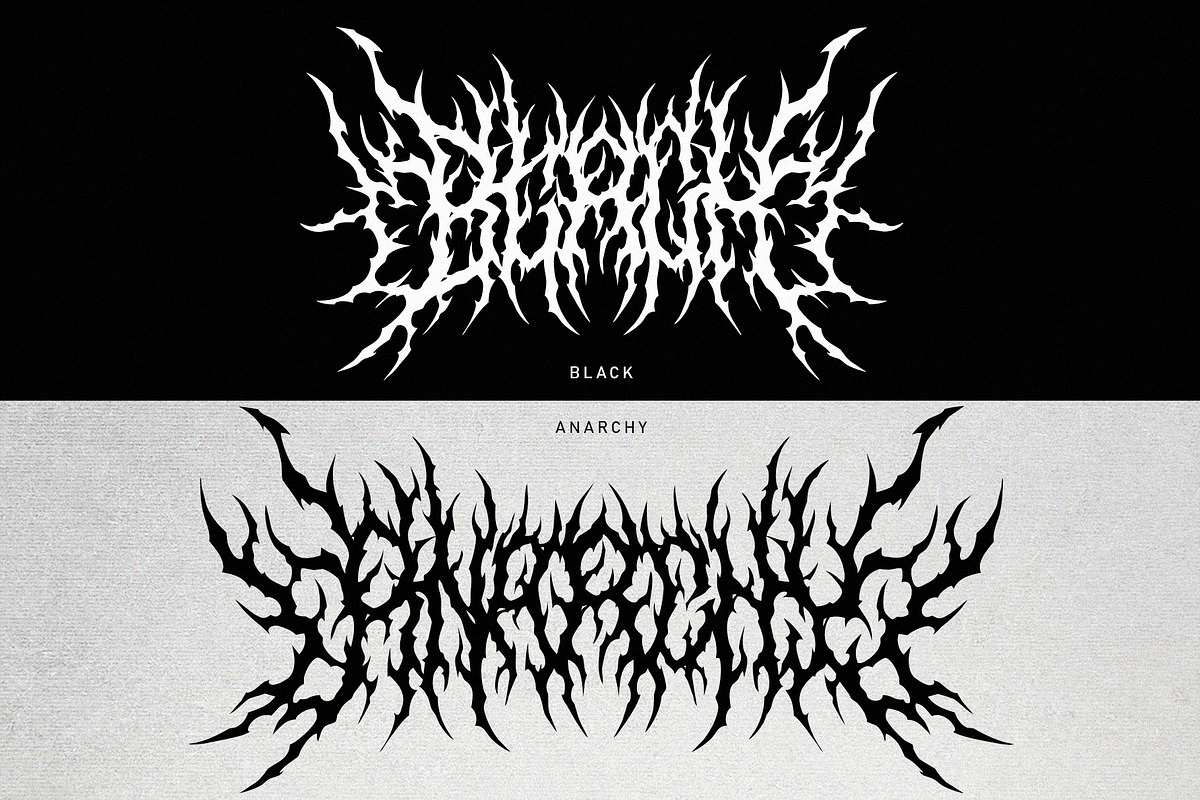 Mad Revenge | Metal Font preview 5