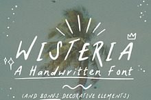 Wisteria - A Handwritten Font