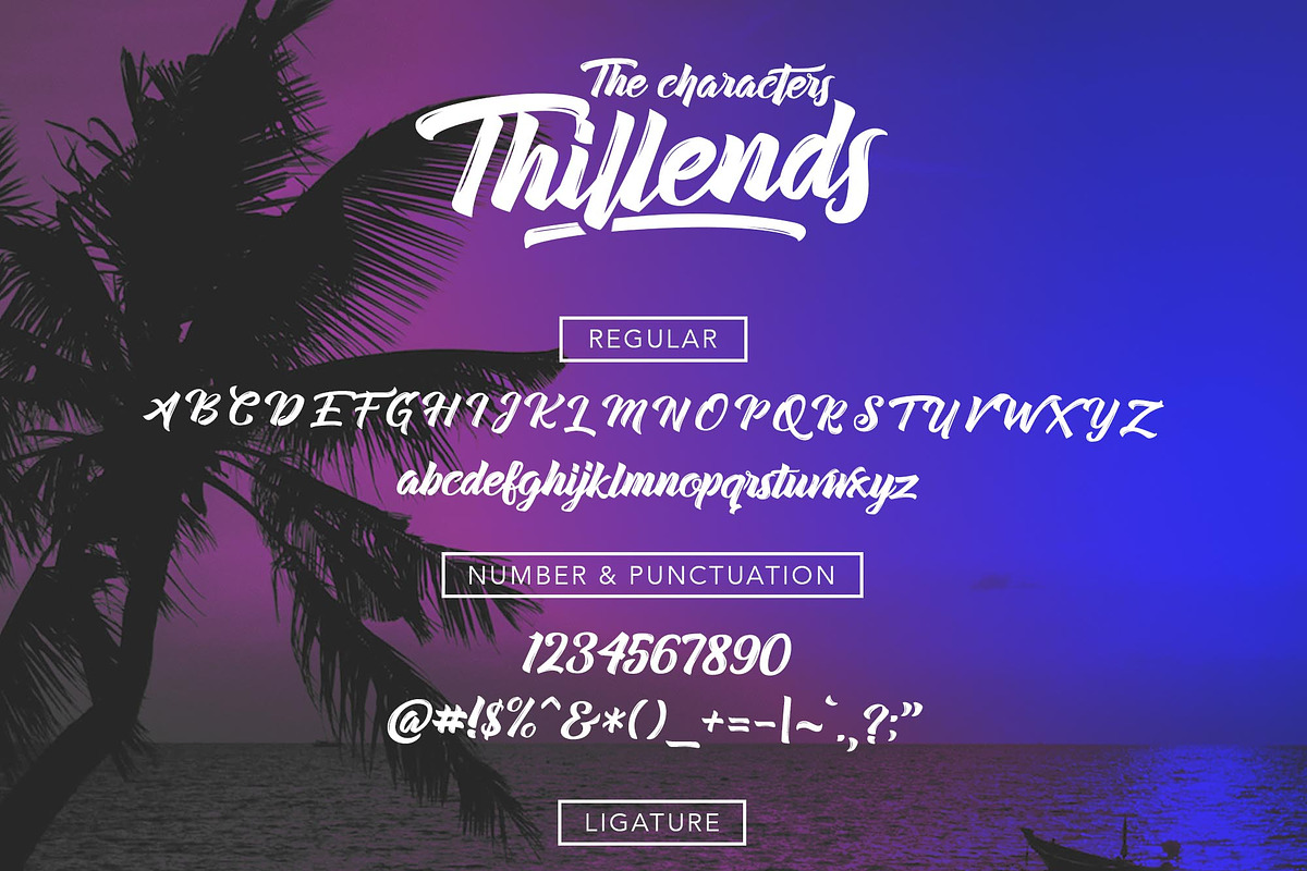 Thillends, a Script Font by Wacaksara Co. (Photo 9 of 9)