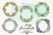 Watercolor Pretty Succulents, an Illustration by Graphobia (Thumbnail 7 of 10)
