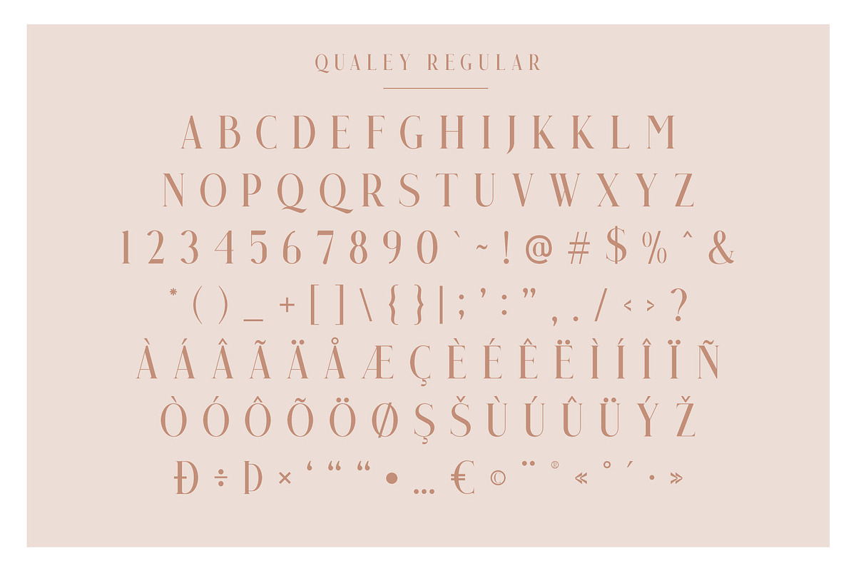 Qualey - Elegant Serif Font preview 8