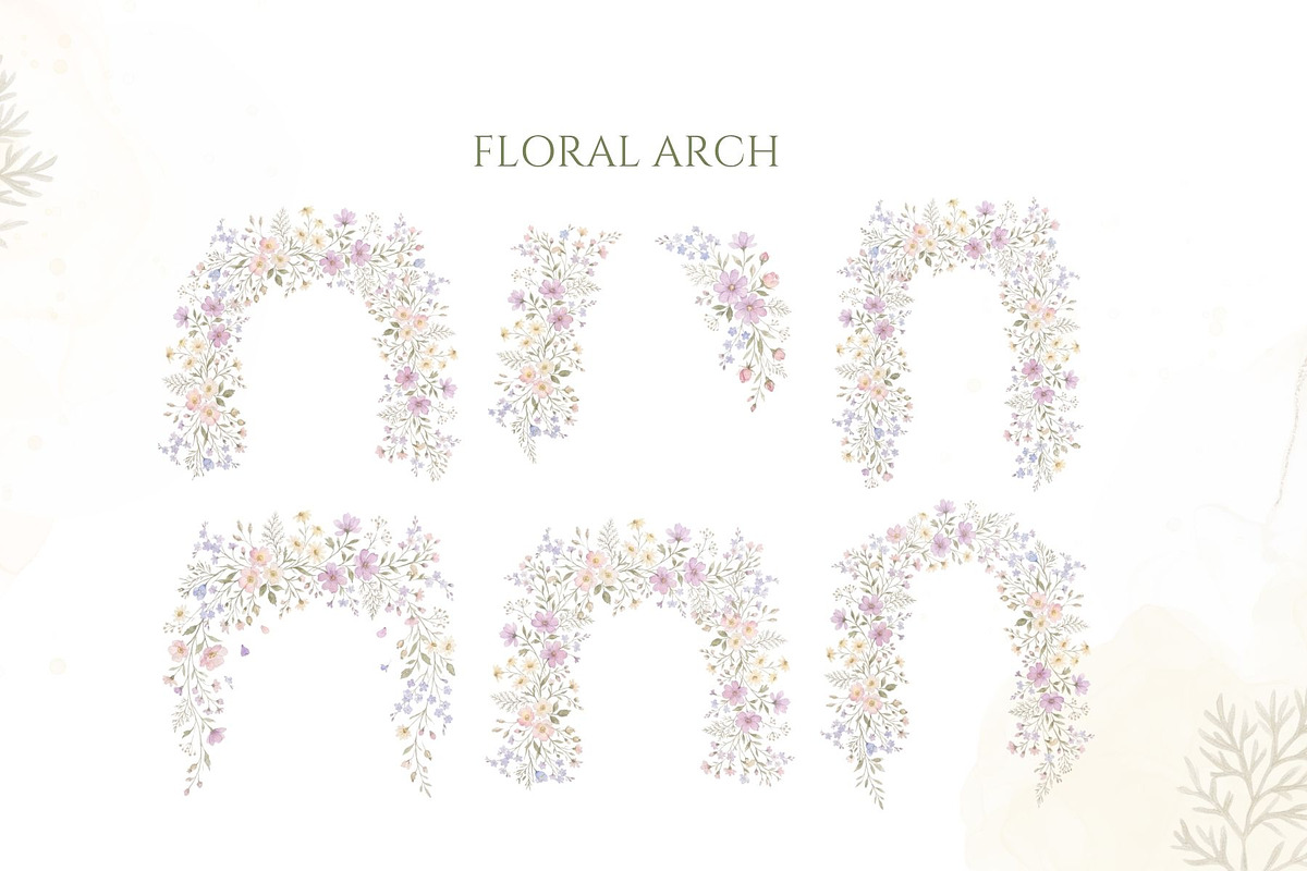 Wildflower Watercolor PNG Bundle, a Decorative Illustration by Arslan (Photo 7 of 16)