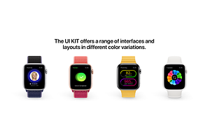 W1 UI Kit For Apple Watch Apps