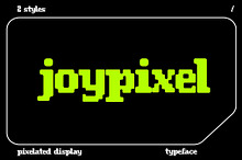 Joypixel - Pixelated Display Font