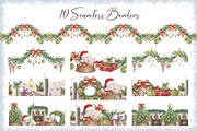 Cozy Christmas Watercolor Collection, a Seasonal Illustration by Nadya Saen Art (Thumbnail 6 of 11)