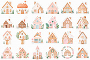 Watercolor Gingerbread House Clipart, an Illustration by Libby Wishes (Thumbnail 3 of 7)
