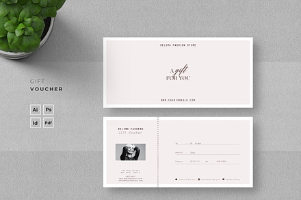 Fashion Gift Voucher, a Card Template by Ahsanjaya