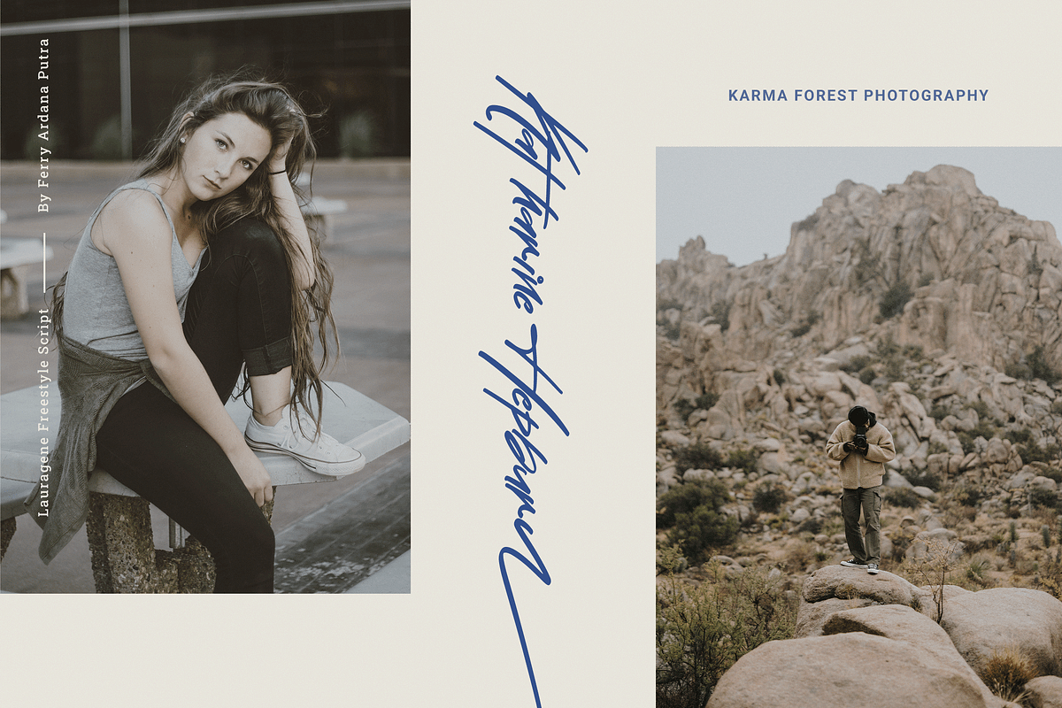 Lauragene | Freestyle Script Font, a Handwritten Font by Ardana Creative (Photo 6 of 12)