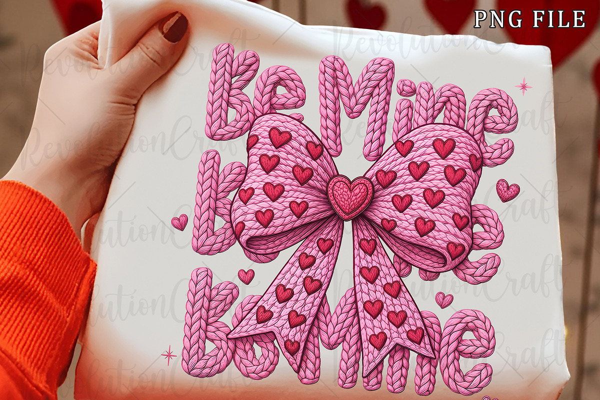 Faux Crochet Valentine Coquette Bow, an Illustration by OK Design (Photo 2 of 6)