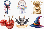 Boho Halloween Trick or Treat, an Illustration by Canvas Craft (Thumbnail 2 of 8)