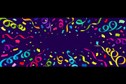 Holiday party carnival confetti, a Decorative Illustration by Buch&Bee (Thumbnail 1 of 3)