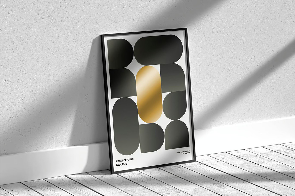 Poster Frame Mock-up, an Advertising Mockup by zippypixelstudio (Photo 7 of 16)