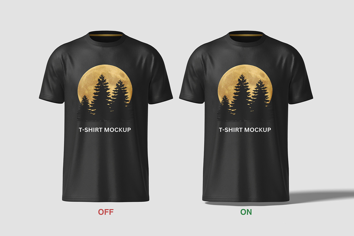 Realistic T-Shirt Mockup, an Apparel Mockup by graphiccrew (Photo 12 of 12)