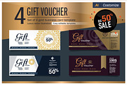 Gift Voucher Gold Template, a Business Card Template by The Sakeet (Thumbnail 1 of 5)